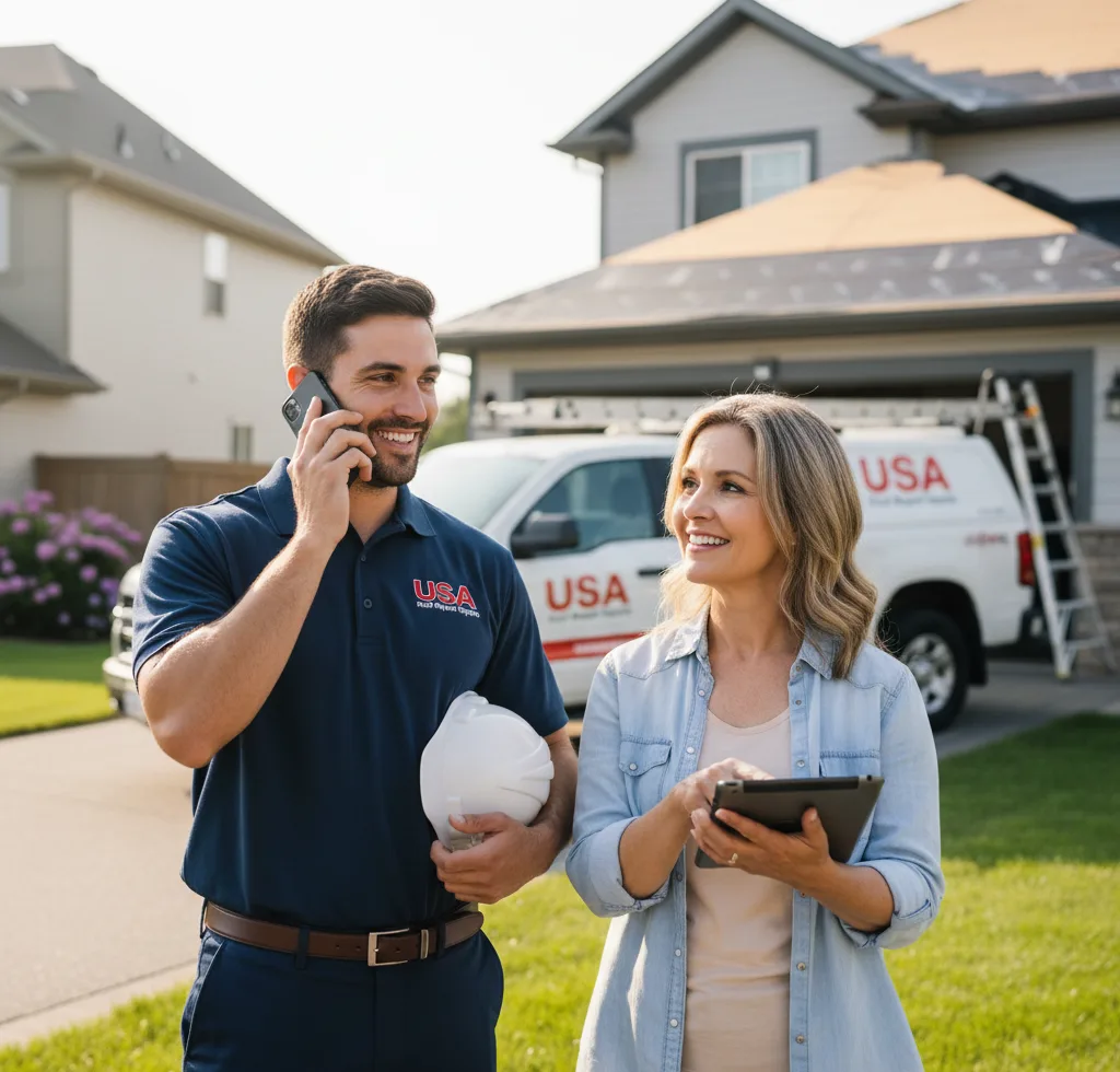 USA Roof Repair Experts customer support in Cornell